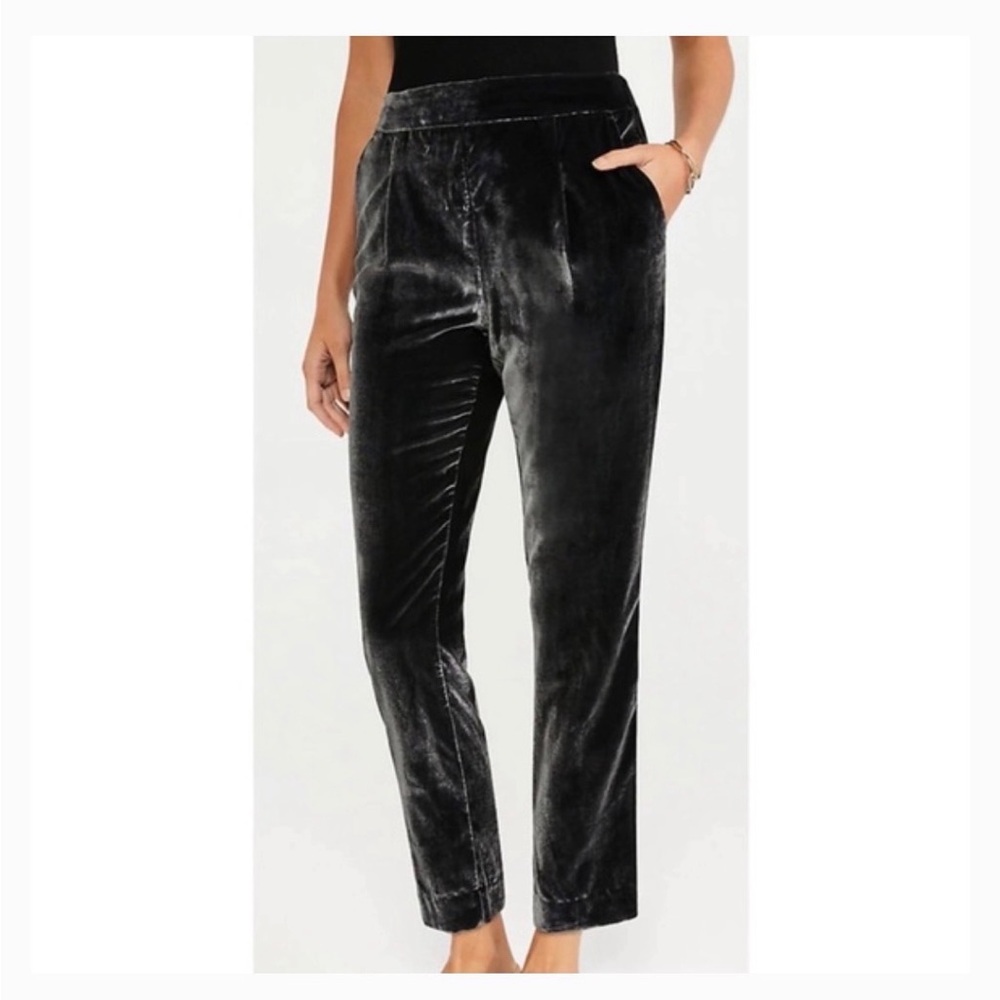 NWT Ann Taylor Black The Velvet Easy Ankle Pant